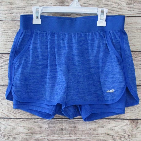 AVIA Blue Athletic Activewear Shorts Small - Picture 1 of 10